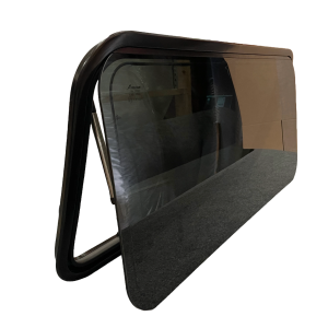 Curved Window 818 by 315mm c/w Blind - Freucamp
