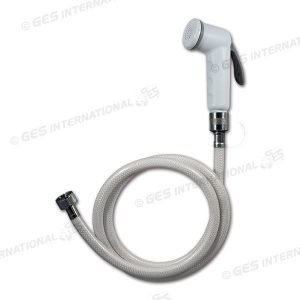 Shower With White Flexible Hose 1.2 m c/w Water Saving Head