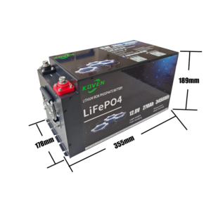 Koven Lithium 270Ah 12.8V - Under Seat - Low Box - 5 Year Warranty