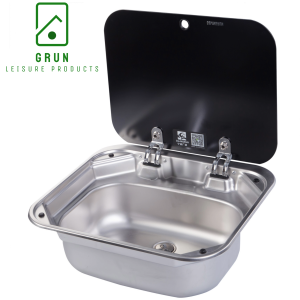Stainless Steel Sink with Glass Lid - Grun GR586