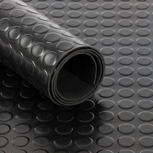Coin Top Rubber Flooring 1.2m Wide