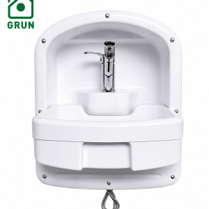 Folding Sink, Complete with Pull Out Tap - Grun GRY001B