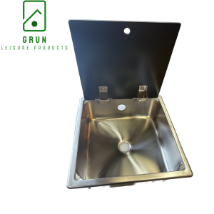 Square Sink with Glass Lid- Compact - GR549B
